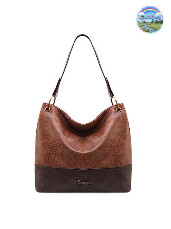 Handbags - Vegan Leather Top Handle Hobo Shoulder Handbag Purse